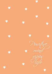 abstract background with hearts