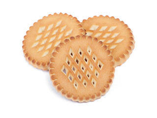 Heap of round cookies