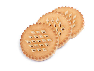 Heap of round cookies