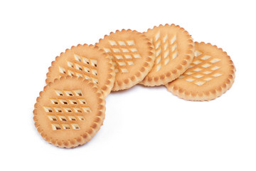 Heap of round cookies