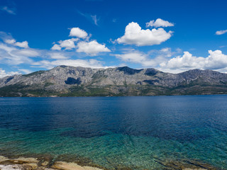 The way around the coast on Hvar island, Croatia