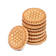 Heap of round cookies