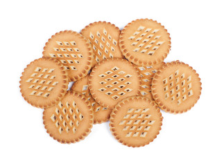 Heap of round cookies
