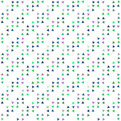 Abstract seamless pattern background with multi-colored varied triangles.