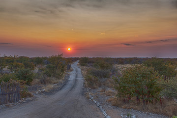 A beautiful sunset during August