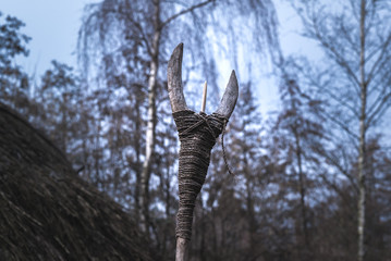 Stone Age spear used for hunting.