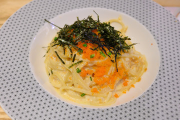 パスタ・スパゲッティ・クリーム・カルボナーラ