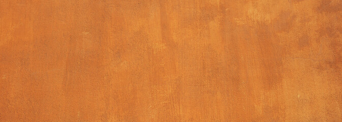 Painted wall texture background, red brown color, banner