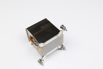 Fototapeta premium passive cpu heatsink isolated on white