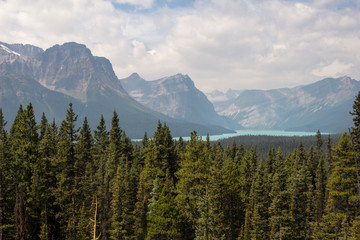 Rocky Mountains Obscured by Haze from Wildfires