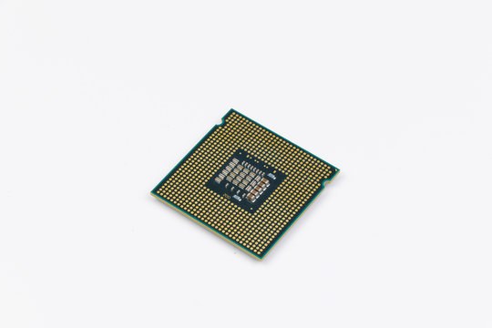 cpu isolated on white background