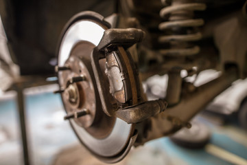 Repair of brake system on car wheels