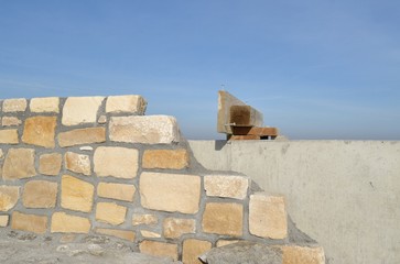 Mur en réfection