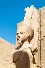 Anscient Temple of Karnak in Luxor - Ruined Thebes Egypt f
