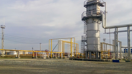 Obraz premium Furnace for heating oil at the refinery