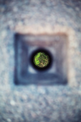 background drain hole in the bridge.