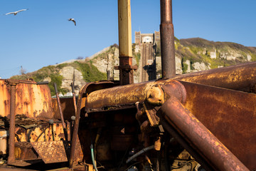 Rusty machinery in Old Hastings