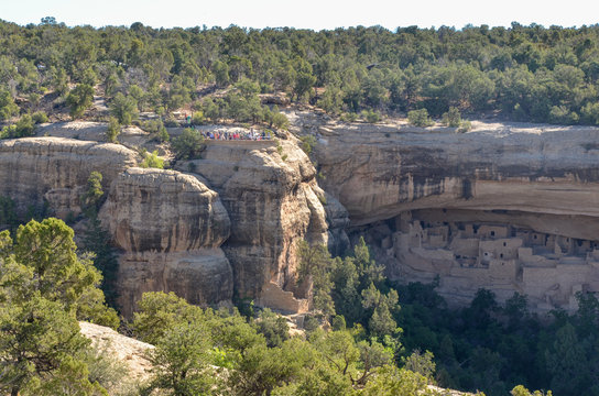 Cliff Palace in Cliff Canyon on Chapin Mesa (Mesa Verde National Park, Colorado, USA)