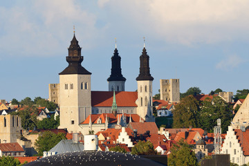 Fototapeta premium Blick auf Visby auf Gotland 