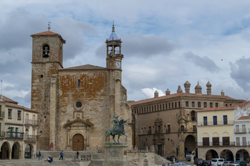 Fototapeta na wymiar Main square of Trujillo