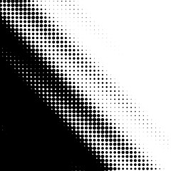 Geometric abstract pattern. Abstract black halftone shapes.