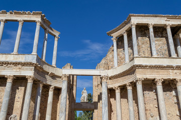 Fototapeta premium Classic Roman amphitheater located in Merida (Spain)