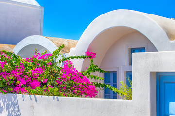 Picturesque and Colorful Cityscapes Of Oia Village in Santorini
