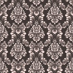 Vector damask seamless pattern background. Classical luxury old fashioned damask ornament, royal victorian seamless texture for wallpapers, textile, wrapping. Exquisite floral baroque template.