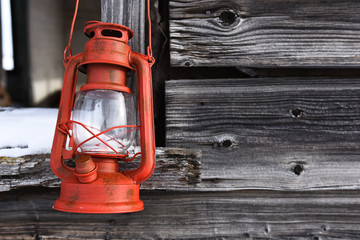 Old Red Lantern