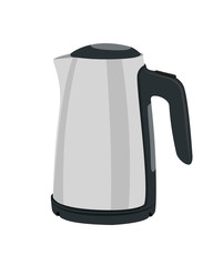Electric kettle vector illustration isolated on white background.