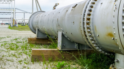 New heat exchangers ready for installation.