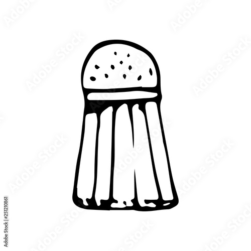 Hand Drawn Salt Doodle Sketch Style Icon Decoration