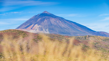 Stunning view of the Teide volcano. Las Cañadas del Teide. Tenerife. Canary Islands..Spain