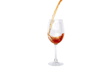 wine pour into a glass
