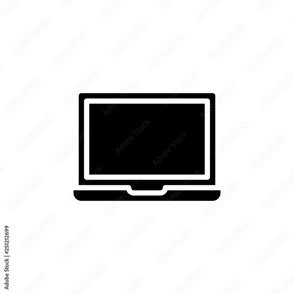 Sticker Laptop icon vector. Laptop vector design. sign design. flat style. Vector EPS 10