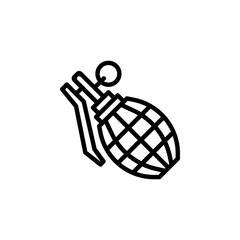 Grenade icon vector. Grenade vector design. sign design. flat style. Vector EPS 10