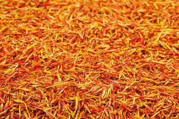 Dried saffron background