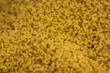 soft focus pasta market mall counter food concept background surface 