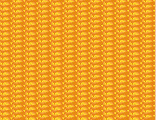 Abstract orange and yellow seamless triangular background. Vector illustration of geometric texture. Pattern for web, print, wallpaper, wrapping, textile design, background for invitation card