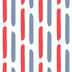 Repeated vertical lines drawn by hand. Simple seamless pattern.