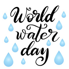 World water day. 