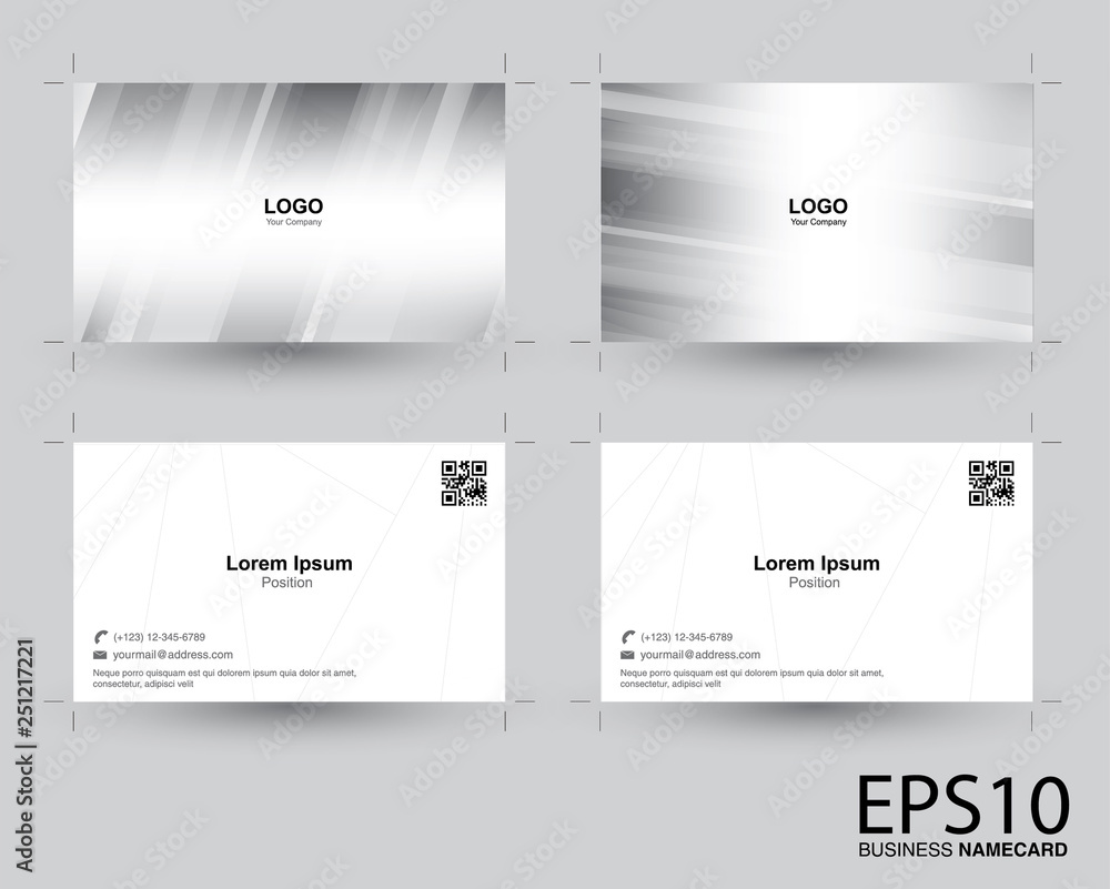 Aufkleber abstract gradient gray color namecard pattern background.