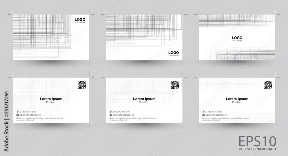 Aufkleber abstract line gray color background namecard.