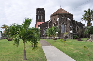 Fototapeta na wymiar Church in Basseterre, St. Kitts