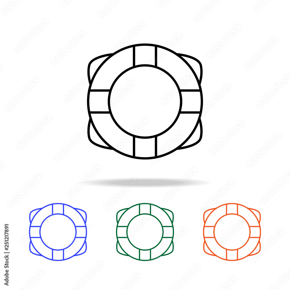 Poster lifebuoy icon. elements of simple web icon in multi color. premium quality graphic design icon. simp