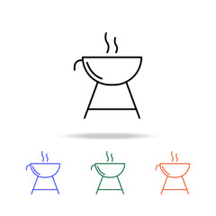 B-B-Q icon. Elements of simple web icon in multi color. Premium quality graphic design icon. Simple icon for websites, web design, mobile app, info graphics