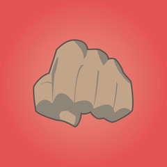 Fist punch vector image