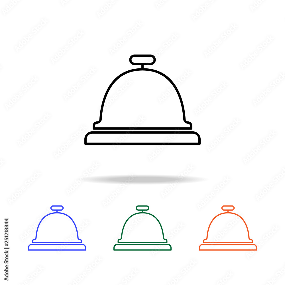 Poster call at the hotel icon. elements of simple web icon in multi color. premium quality graphic design i