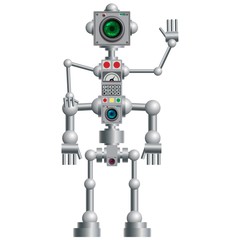 Humanoid robot, electronic computer device. 