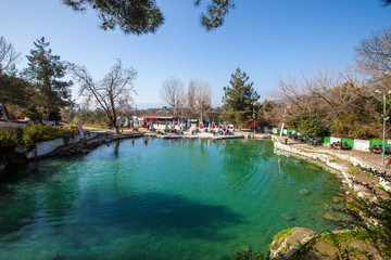 Open air hot springs in Keramet village, Orhangazi, Bursa